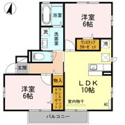 ハウゼユートピアCの間取り画像