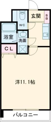 クロノス22上熊本の間取り画像