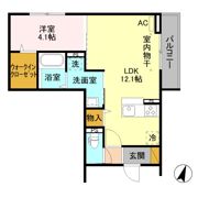 セジュール小張木の間取り画像