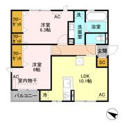 アルカサール 弐番館の間取り画像