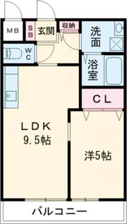 プラリア招提元町C棟の間取り画像