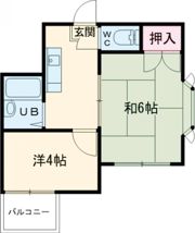 アビタシオン三箇の間取り画像