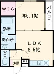 フジパレス大和田I番館の間取り画像