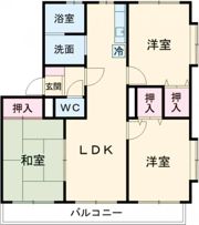 花の木二番館の間取り画像