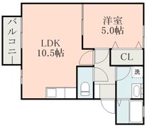 プラシードSSの間取り画像