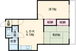 アーバンSライフ B棟の間取り画像