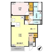 アトリオ青山 Dの間取り画像