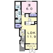 シャルマン ウエストパークの間取り画像