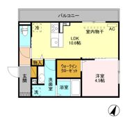 フォルテア Bの間取り画像