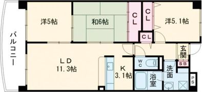ミカド21の間取り画像