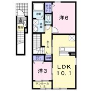 キャッスル ビューⅠの間取り画像