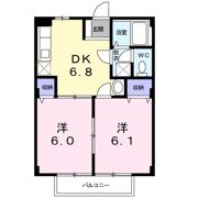 ユニハイム月尾Ⅱの間取り画像