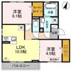 プランタン石山の間取り画像