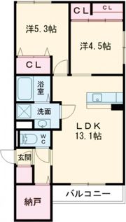 ハル野崎の間取り画像