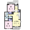 フレッシュリ－Aの間取り画像