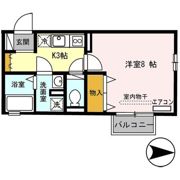 リヤフィールド Bの間取り画像