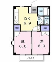 ニューシティ青山Aの間取り画像
