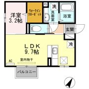 マリオン Ⅲの間取り画像