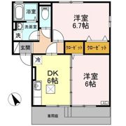 ヴィル グリシーヌ A/Bの間取り画像