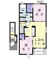 キャッスルウィング大津の間取り画像