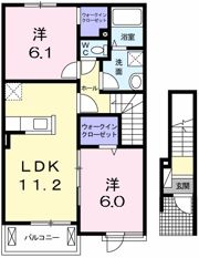 ロータスガーデン Bの間取り画像