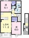 ロータスガーデン Bの間取り画像