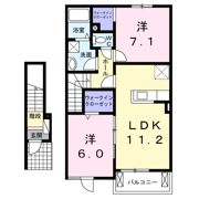 クリアネス大津Aの間取り画像