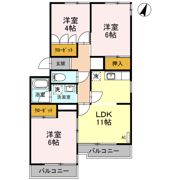 ニューハイツ幸の間取り画像