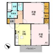 ハピネスクローバーの間取り画像