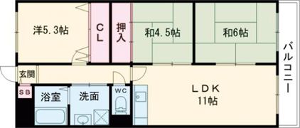 枚方壱番館の間取り画像
