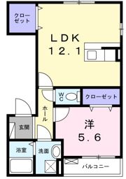 ラ ラ・シャト－美登利パートⅡの間取り画像