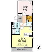 モンブラン Aの間取り画像