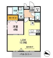 リヴェール山田の間取り画像