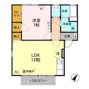 サンライズ Aの間取り画像