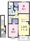 サンライズ城南Aの間取り画像