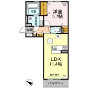 ボナール ゆうの間取り画像