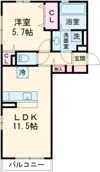 ボナール ゆうの間取り画像