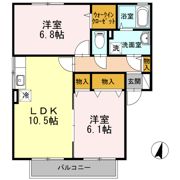 ソレイユ A棟の間取り画像