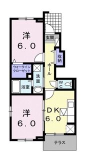 エクレール城南二番館の間取り画像