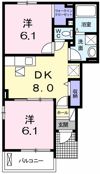 ロータスガーデン Bの間取り画像