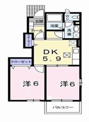 エスポワール・メゾンBの間取り画像