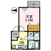 パセオ間谷の間取り画像