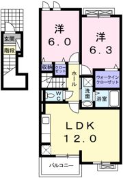 はなみずき Bの間取り画像