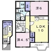 サンライズ Kの間取り画像