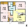 平屋貸家 B棟の間取り画像