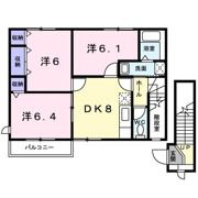 メルベーユ弐番館の間取り画像