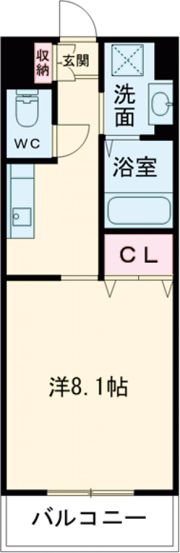 Jeunesse新大江の間取り画像
