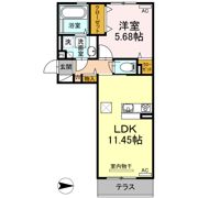 パティオ大津Ⅱの間取り画像