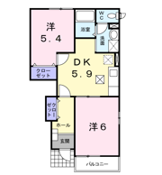 アルバ北出口Ⅱの間取り画像