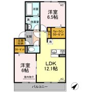 D-room帯山西の間取り画像